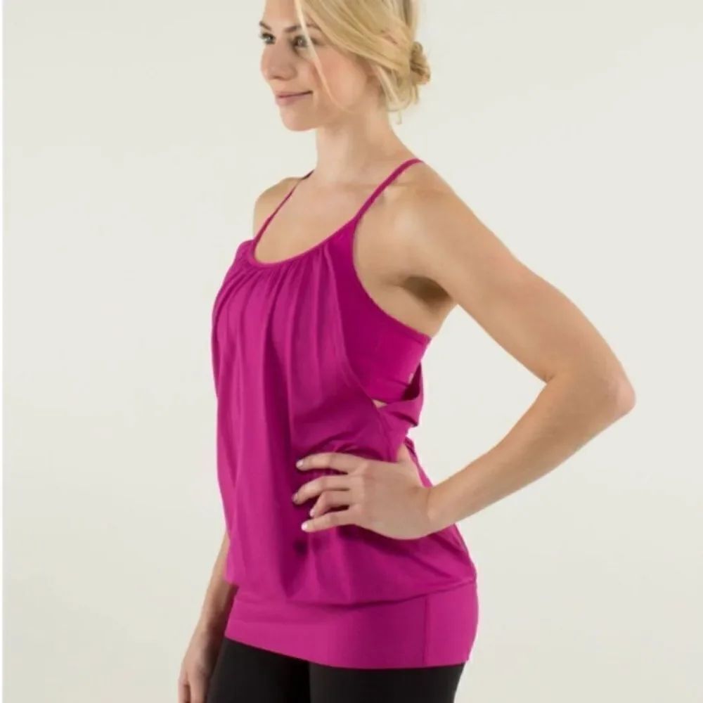 Lululemon No Limits Tank Raspberry Size 4 - Picture 3 of 9